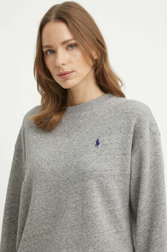 Bombažen pulover Polo Ralph Lauren 211935582 siva