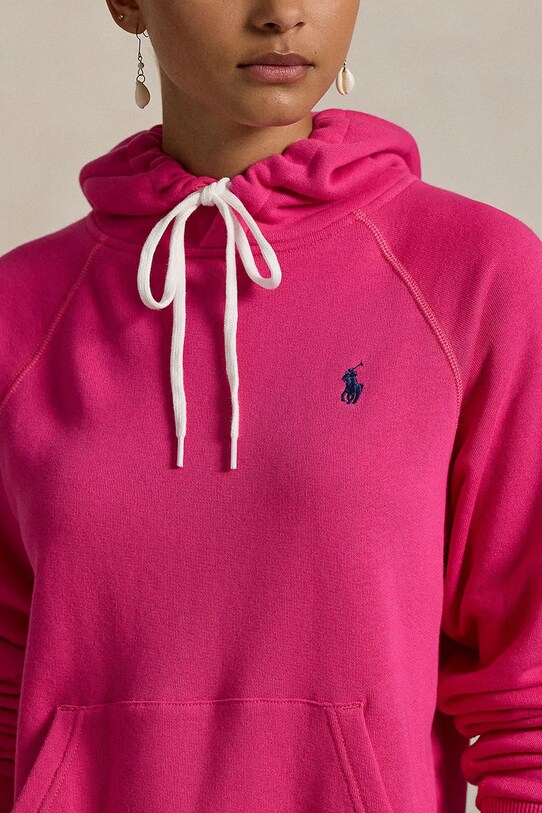 Polo Ralph Lauren felpa in cotone rosa 211935583
