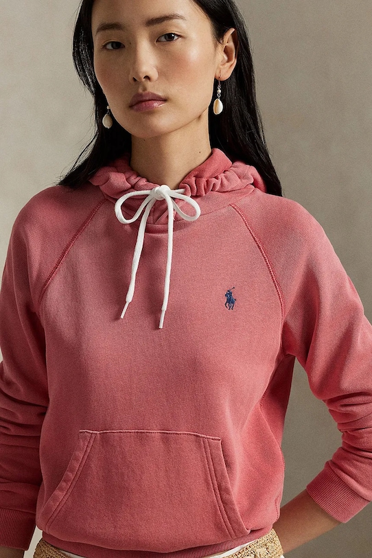 Bavlnená mikina Polo Ralph Lauren červená 211935583