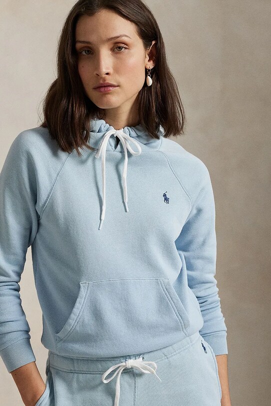 Bavlněná mikina Polo Ralph Lauren modrá 211935583