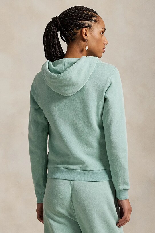 Bavlněná mikina Polo Ralph Lauren 211935584 zelená SS25