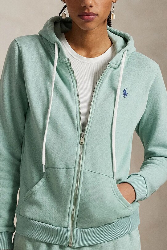 Bavlněná mikina Polo Ralph Lauren zelená 211935584