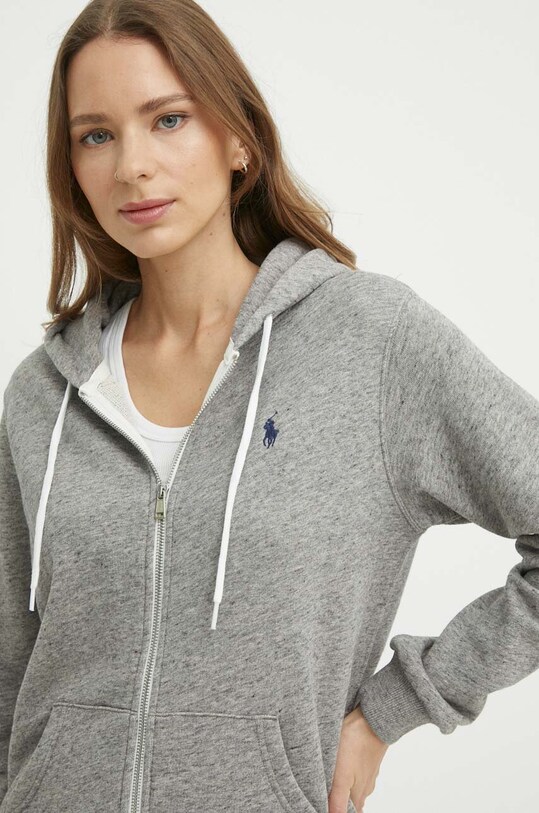 Polo Ralph Lauren bluza bawełniana szary 211935584