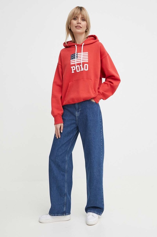 Polo Ralph Lauren bluza 211935600 czerwony SS24