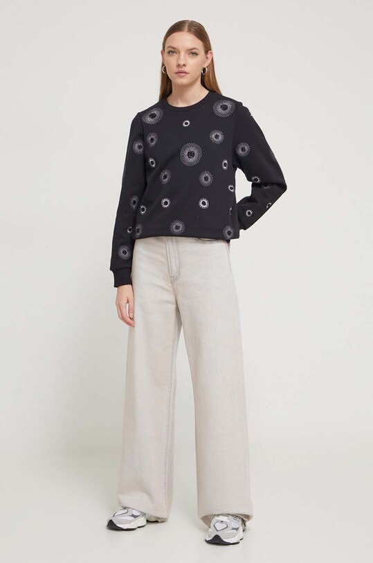 Mikina Desigual 24SWSK07 čierna SS24
