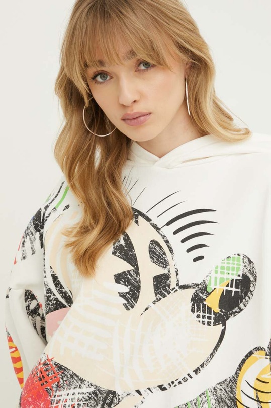 Desigual bluza bawełniana x MONSIEUR CHRISTIAN LACROIX beżowy 24SWSK57
