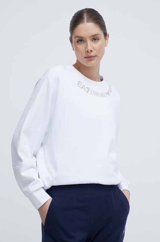 EA7 Emporio Armani felpa in cotone senza bianco TJSYZ.3DTM02.0101