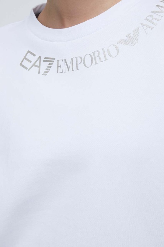 EA7 Emporio Armani felpa in cotone TJSYZ.3DTM02.0101 bianco
