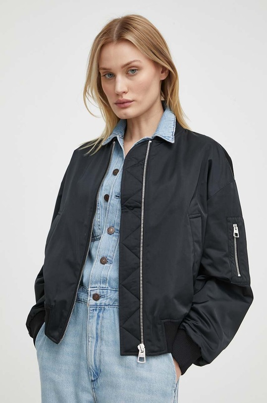 Marc O'Polo kurtka bomber nieocieplane czarny 402103670085