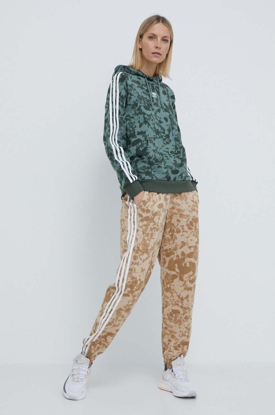 adidas Originals bluza bawełniana IX5999 zielony SS24