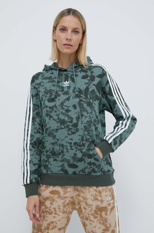 adidas Originals bluza bawełniana zielony IX5999