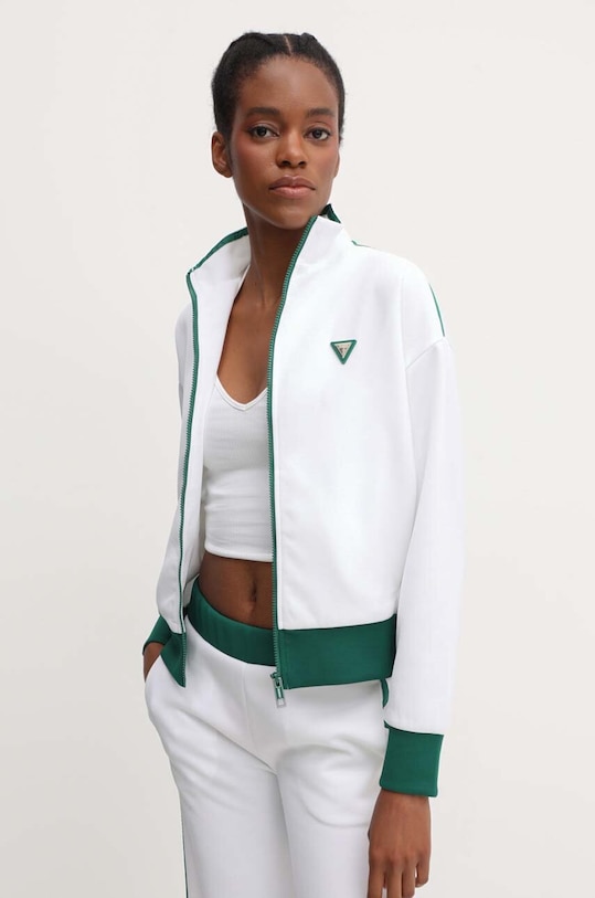 Mikina Guess MYLAH bez kapucne biela V4GQ02.KBFB2