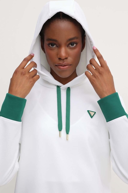 Guess bluza MYLAH z kapturem biały V4GQ01.KBFB2