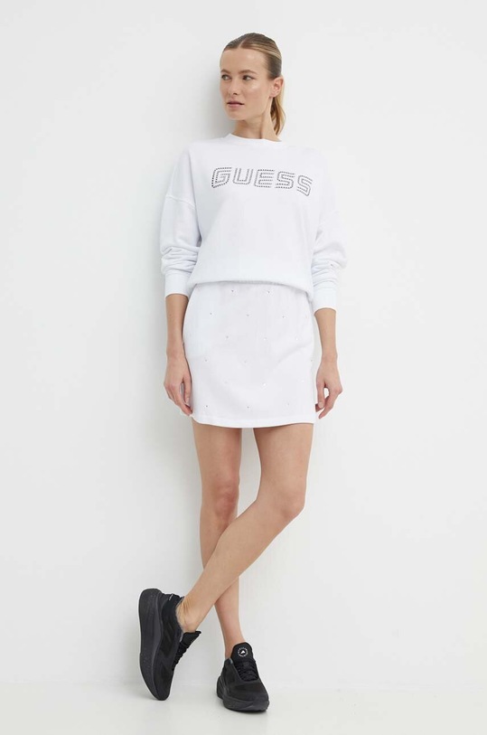 Guess bluza SKYLAR V4GQ07.K8802 biały SS24