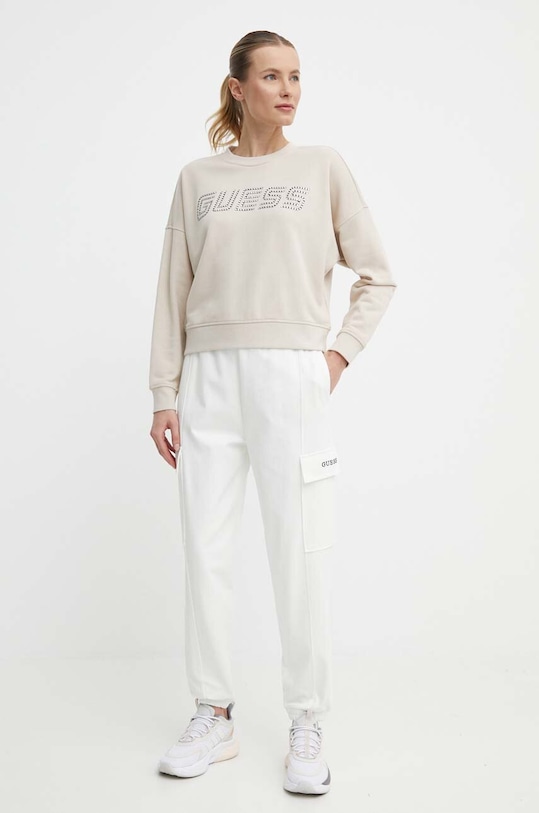 Mikina Guess SKYLAR V4GQ07.K8802 béžová SS24