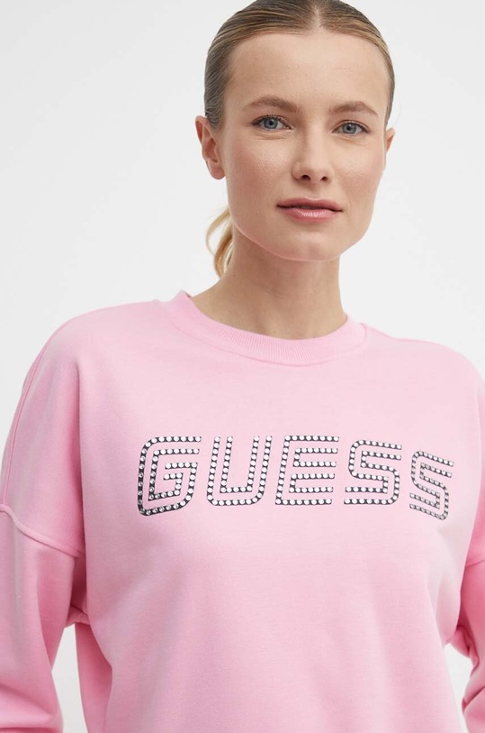 Guess bluza SKYLAR różowy V4GQ07.K8802