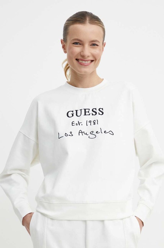 Guess bluza RUTH aplikacja beżowy V4GQ11.KC5U1