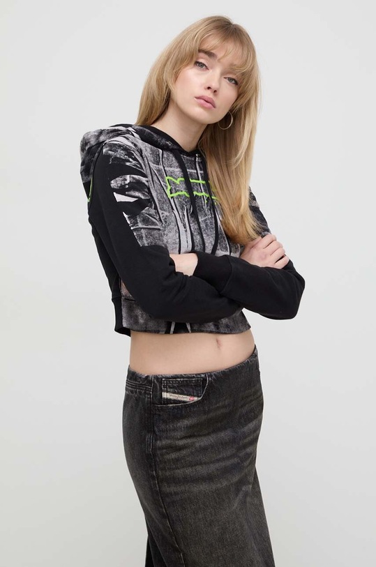 Diesel hanorac de bumbac cu modele negru A12547.0AMDV