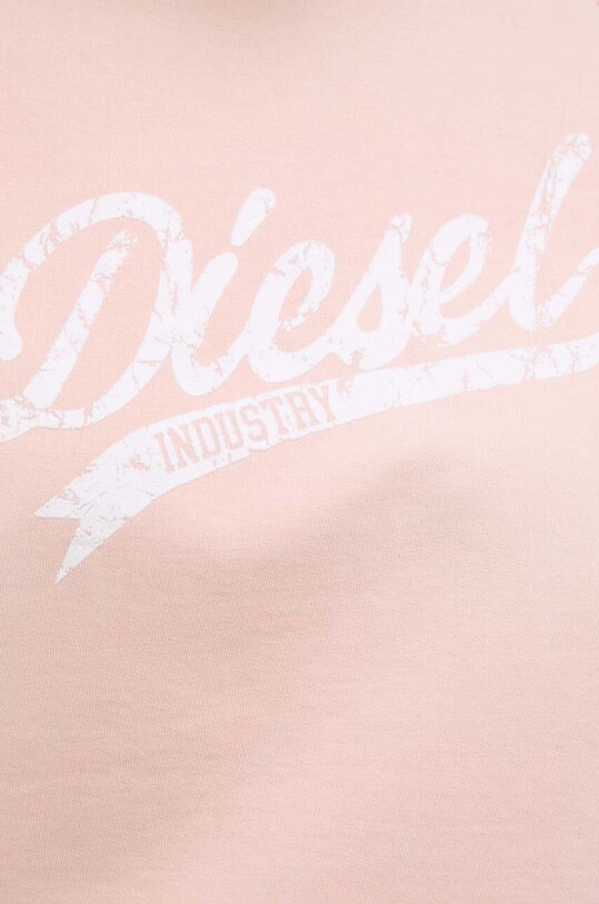 Diesel bluza bawełniana F-THECLE A12981.0CLAD różowy