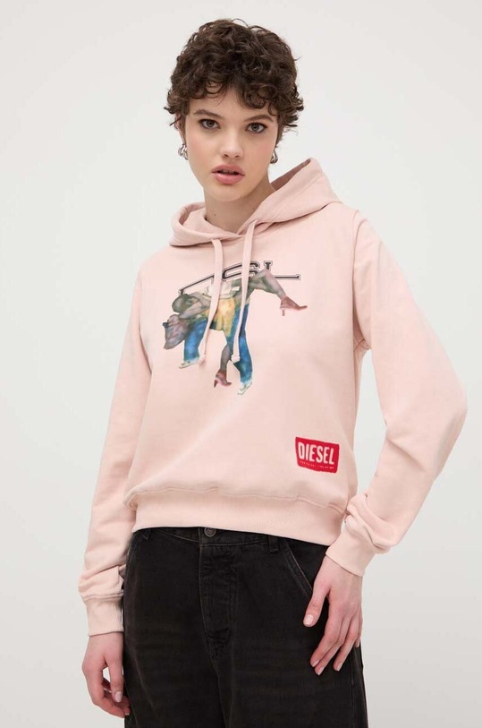 Одяг Бавовняна кофта Diesel A13255.0AKAL рожевий