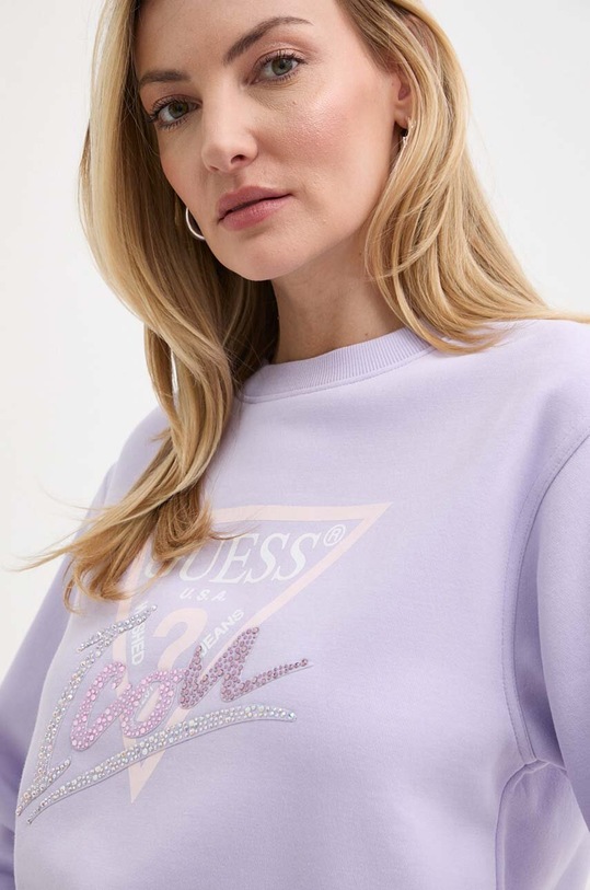 Guess bluza ICON fioletowy W4GQ09.KB681