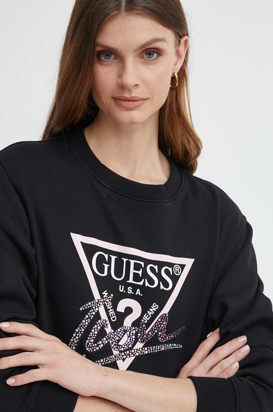 Mikina Guess ICON černá W4GQ09.KB681