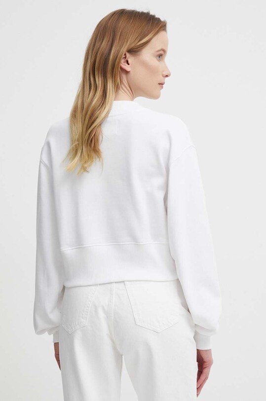Îmbrăcăminte Calvin Klein Jeans hanorac de bumbac J20J221466 alb