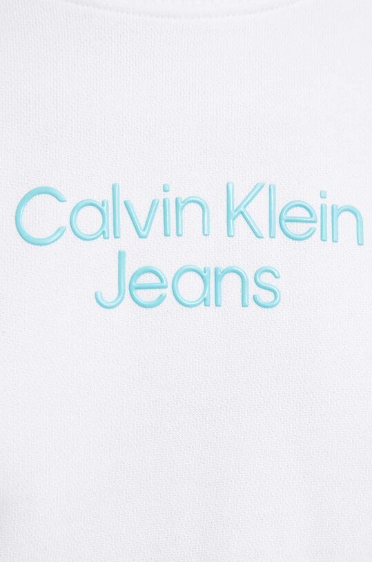 Calvin Klein Jeans hanorac de bumbac J20J221466 alb
