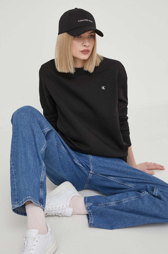 Calvin Klein Jeans bluza J20J223085 czarny AW24