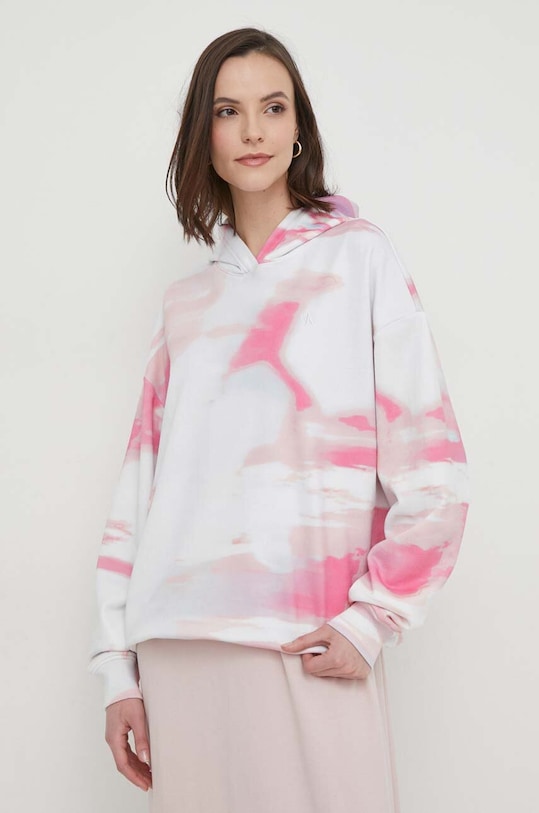 Calvin Klein Jeans bluza bawełniana z kapturem biały J20J223090
