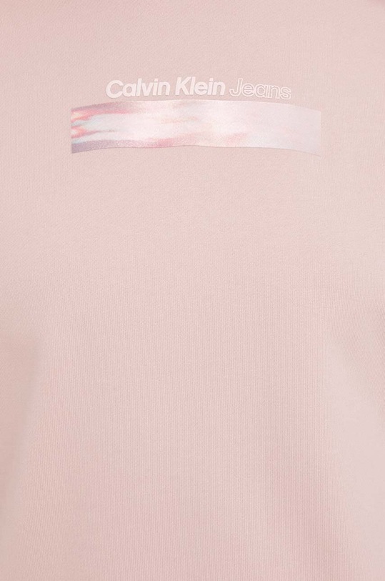 Bavlnená mikina Calvin Klein Jeans J20J223267 ružová