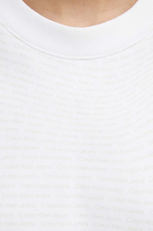 Calvin Klein Jeans hanorac de bumbac J20J223072 alb
