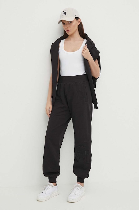 Calvin Klein Jeans bluza J20J223091 negru SS24