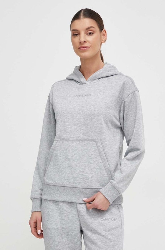 Tepláková mikina Calvin Klein Performance šedá 00GWS4W334