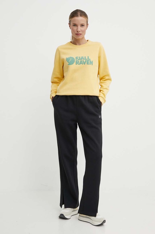 Fjallraven bluza bawełniana F84143.133 żółty SS24