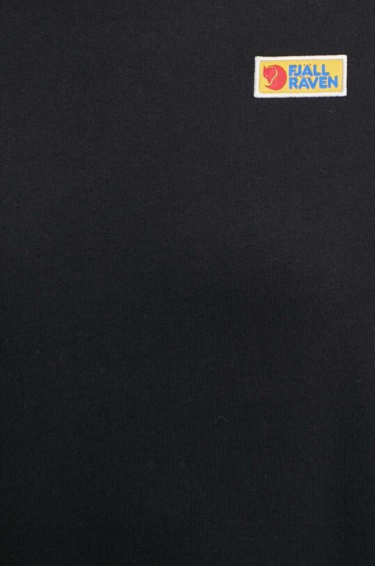 Бавовняна кофта Fjallraven Vardag Sweater F87075.550 чорний