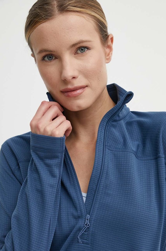 Спортен суичър Fjallraven Abisko Lite без качулка тъмносин F87141.534