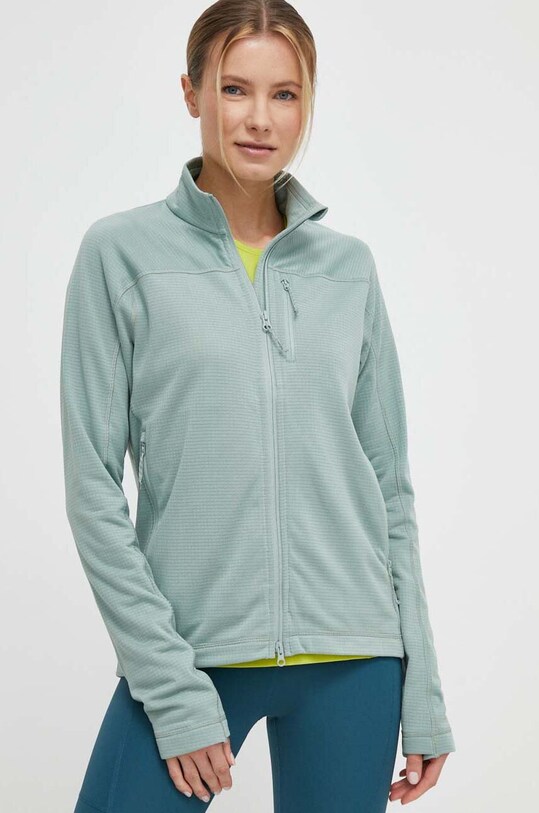 Спортивная кофта Fjallraven Abisko Lite без капюшона зелёный F87142.674