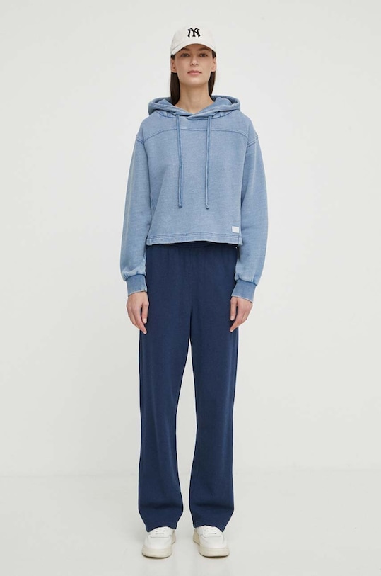 Bavlnená mikina G-Star D24402.D583 modrá SS24