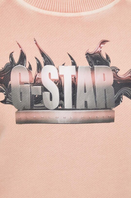 G-Star hanorac de bumbac D24406.D575 roz