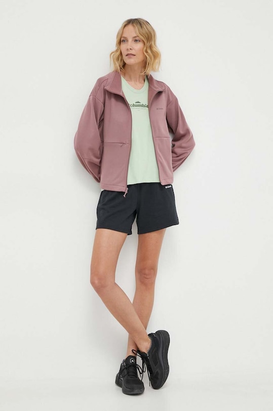 Спортен суичър Columbia Boundless Trek 2073084 розов SS24
