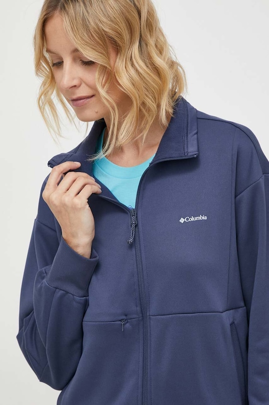 Columbia bluza sportowa Boundless Trek z kapturem granatowy 2073084