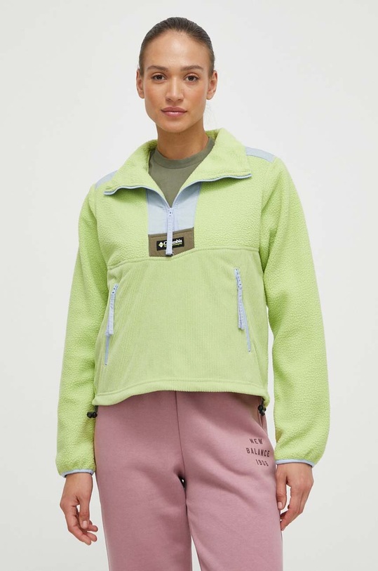 Columbia hanorac fleece Riptide cu modele verde 2074551