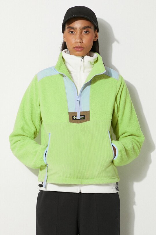 Columbia fleece sweatshirt Riptide all-over print green 2074551
