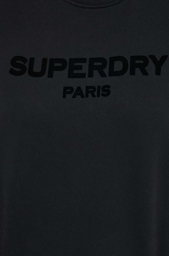 Superdry hanorac de bumbac W2012070A.02A negru