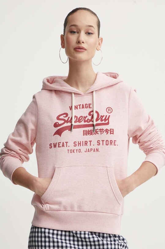Mikina Superdry melanž ružová W2012114A.9CU