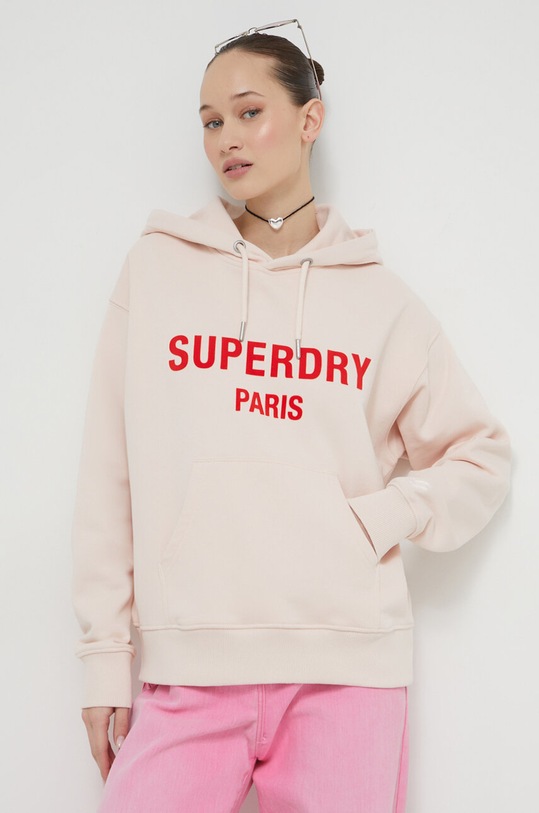 Superdry pamut melegítőfelső pamut rózsaszín W2012066A.1OU