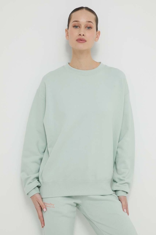 Bavlněná mikina Superdry zelená W2012203A.1WM