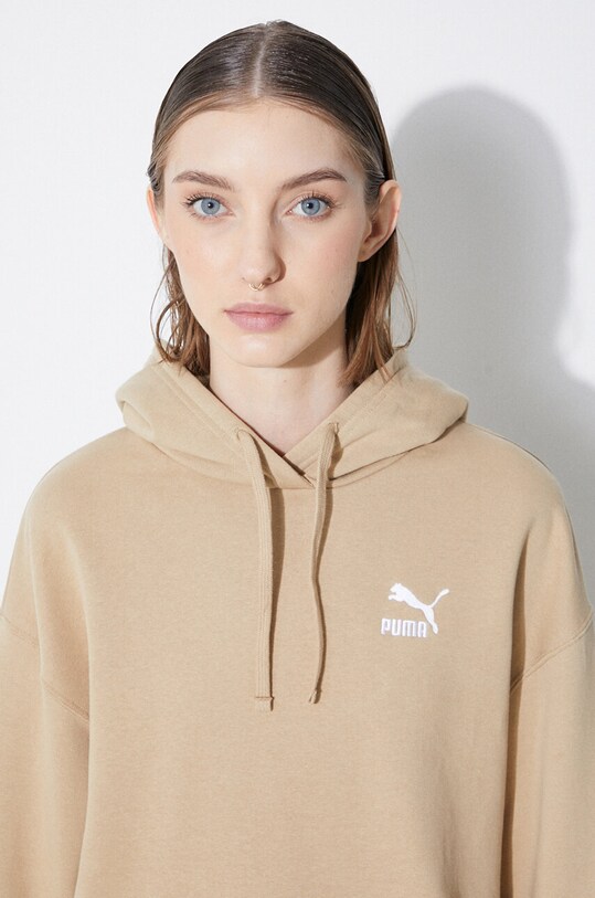 Памучен суичър Puma BETTER CLASSIC 624227 бежов