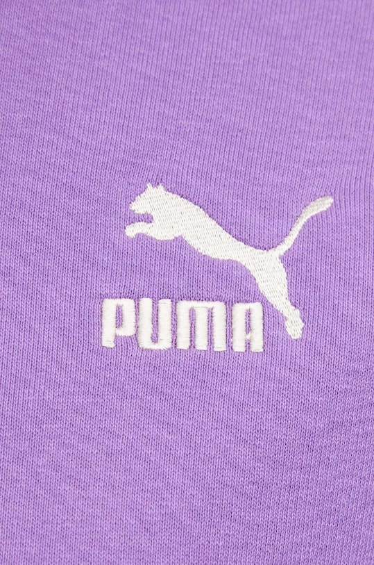 Памучен суичър Puma BETTER CLASSIC 624227 виолетов